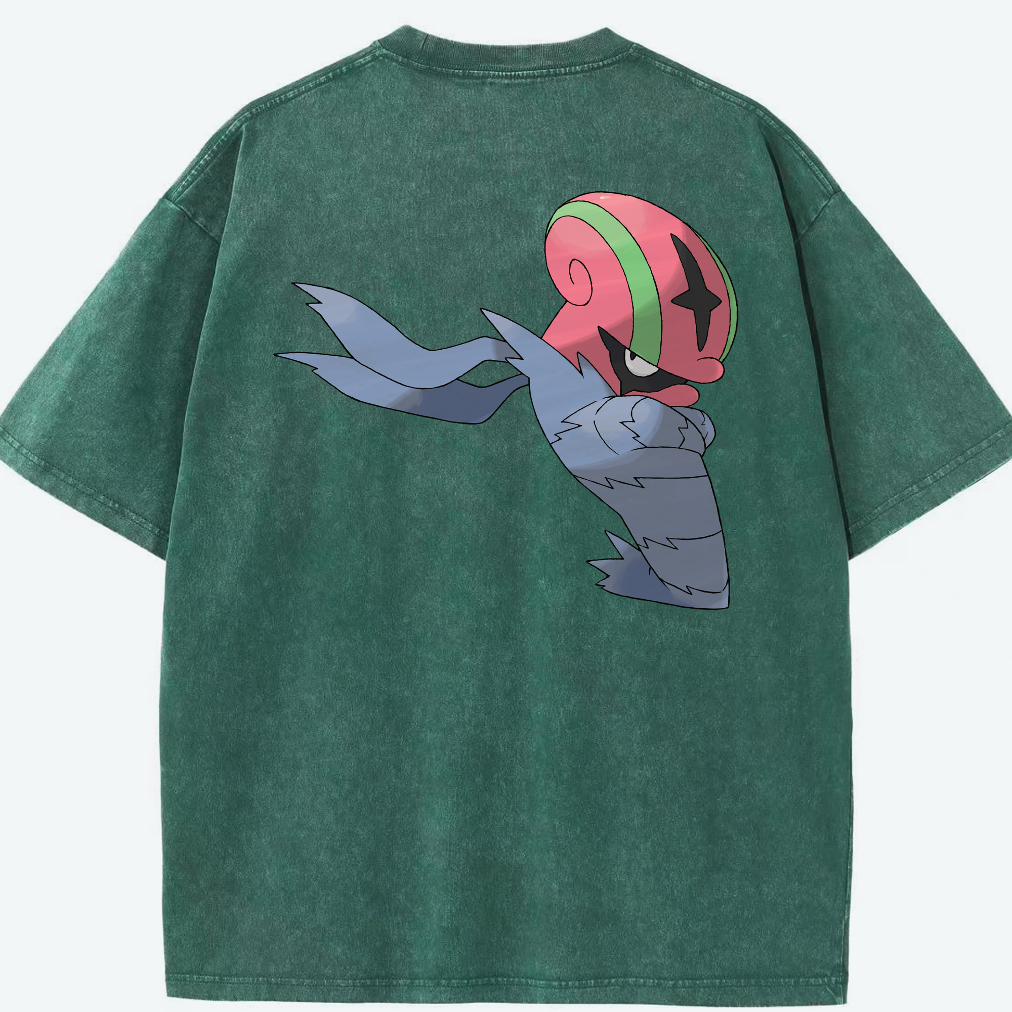 （画像用） ポケットモンスター Pokémon 綿100% ヴィンテージ風 半袖Tシャツ（背面プリント）